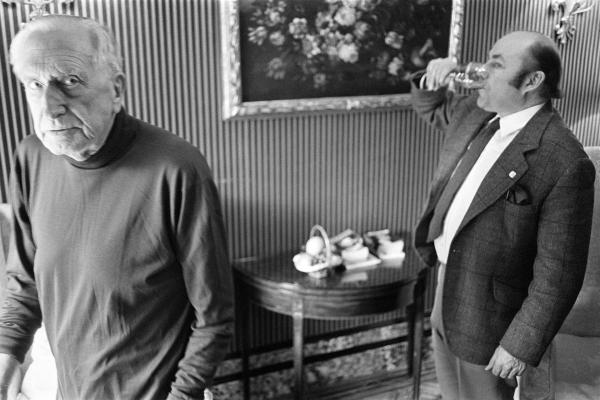 Julian Bream with William Walton, London. 12 April 1981