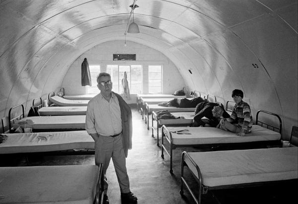 DHSS reception centre for men (the ‘spike’), Plawsworth, Co. Durham.  September 1981