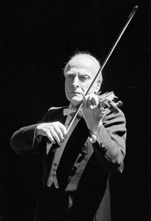 Yehudi Menuhin in 'Menuhin - A Family Portrait'. London. February 1989