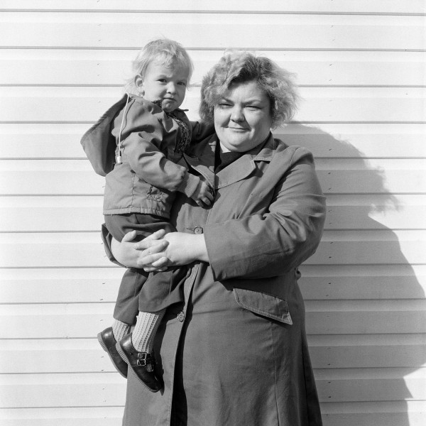 Mother and son, Mary and David Ingram, Hartlepool, Cleveland. September 1974