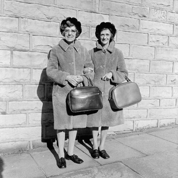 Two women, Nelson, Lancashire. October 1975