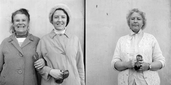 Mother and daughter: left May Gower, right Melody “Molly” Gower. Southampton. 1974 and 1997