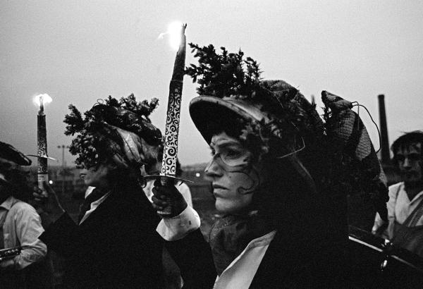 Mayday celebration, Burnley and Barrowford along the Leeds-Liverpool canal. 1 May 1976