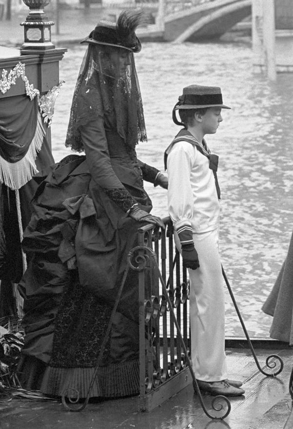 Vanessa Redgrave [Cosima] on the set of 'Wagner'. Venice 1982