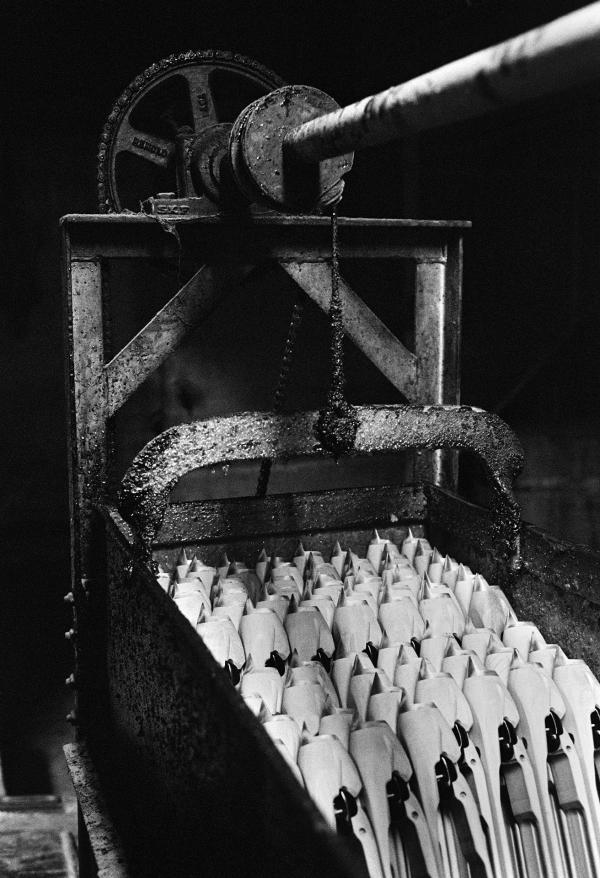 Halstead’s shuttle factory, Barrowford, Lancashire. Spring 1976