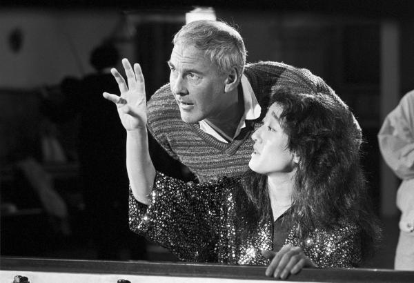 Mitsuko Uchida, with cinematographer Dave Findlay. London. September 1986