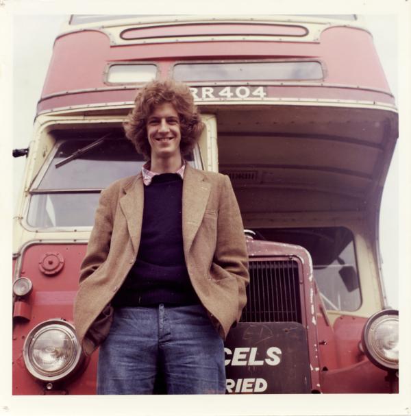 Picture by Peter Broughton shows Daniel Meadows in Barton Transport’s yard at Chilwell, Nottingham, on the day he purchased JRR 404. July 1973