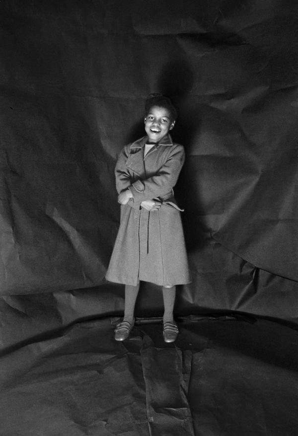 Antoinette Rowbotham. Portrait from The Shop on Greame Street, Moss Side, Manchester. February-April 1972