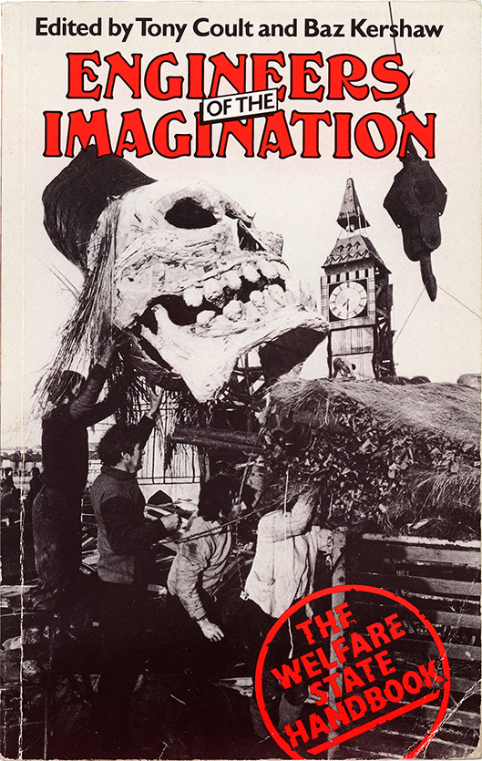 The cover of Engineers of the Imagination The Welfare State Handbook featuring a photograph by Daniel Meadows